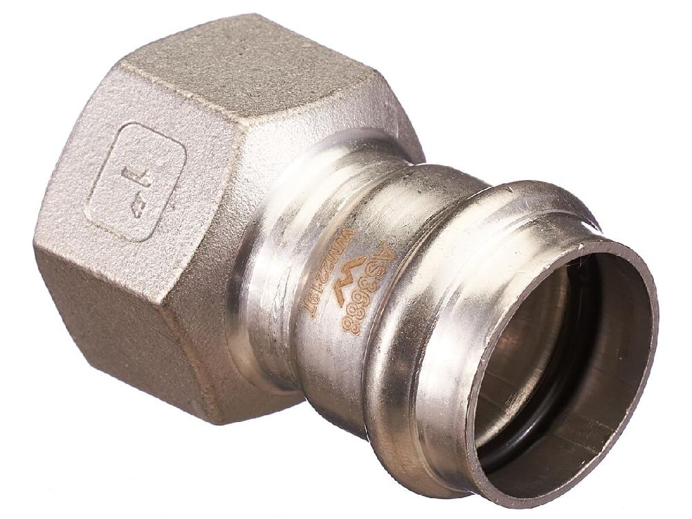 reece B-Press Stainless Steel Female Straight Connector 28mm x 25mm