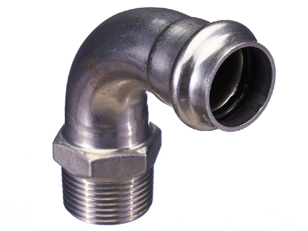 reece B-Press Stainless Steel Male Elbow 90 Degree 22mm x 20mm
