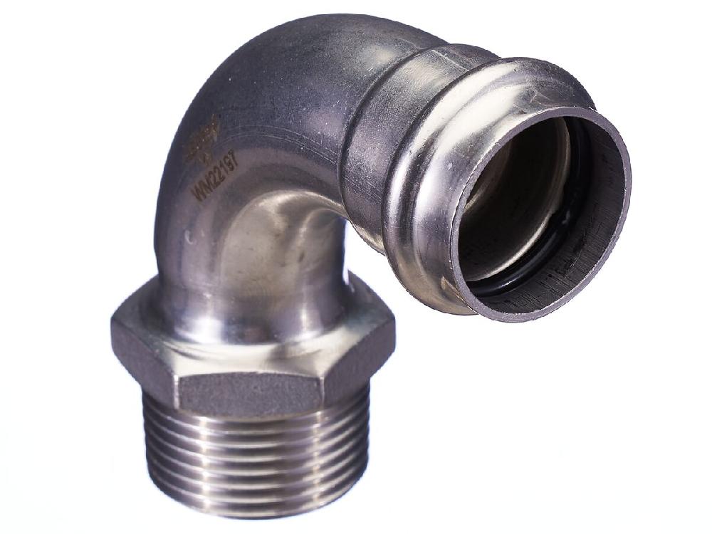 reece B-Press Stainless Steel Male Elbow 90 Degree 28mm x 25mm