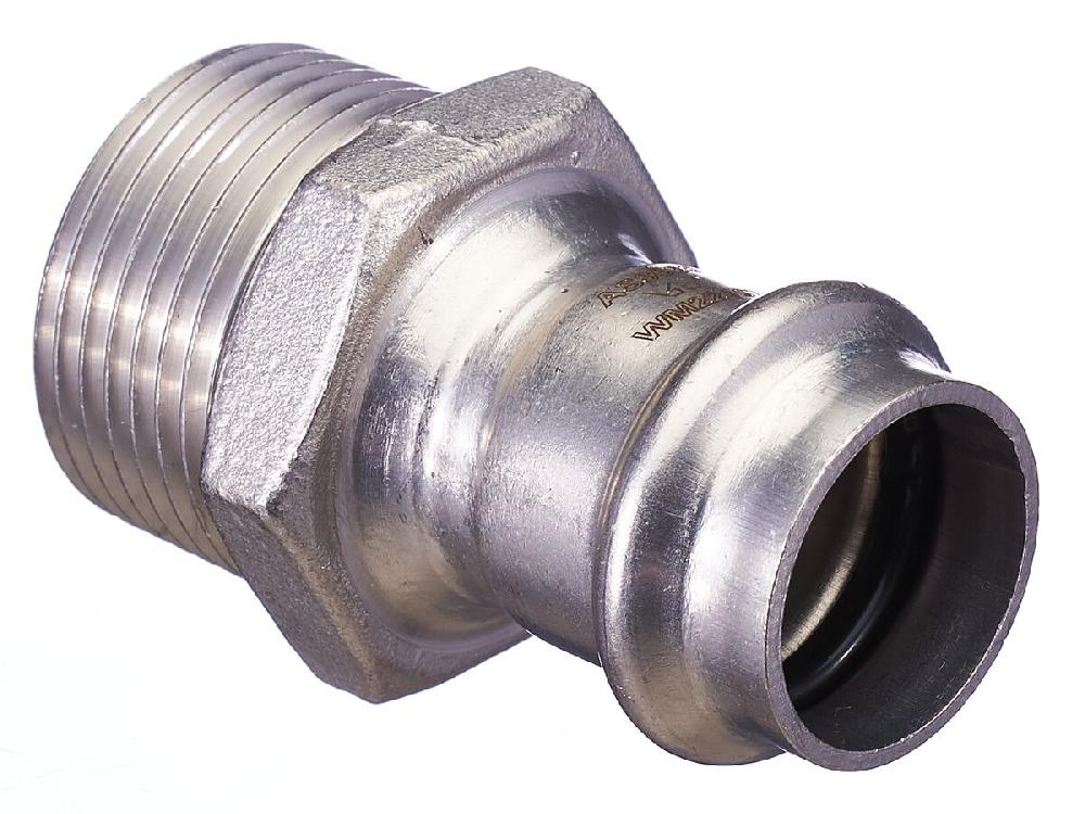reece B-Press Stainless Steel Male Straight Connector 22mm x 25mm