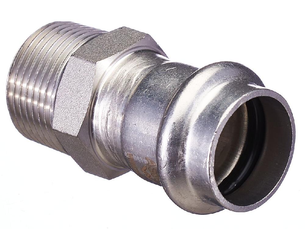 reece B-Press Stainless Steel Male Straight Connector 22mm x 20mm