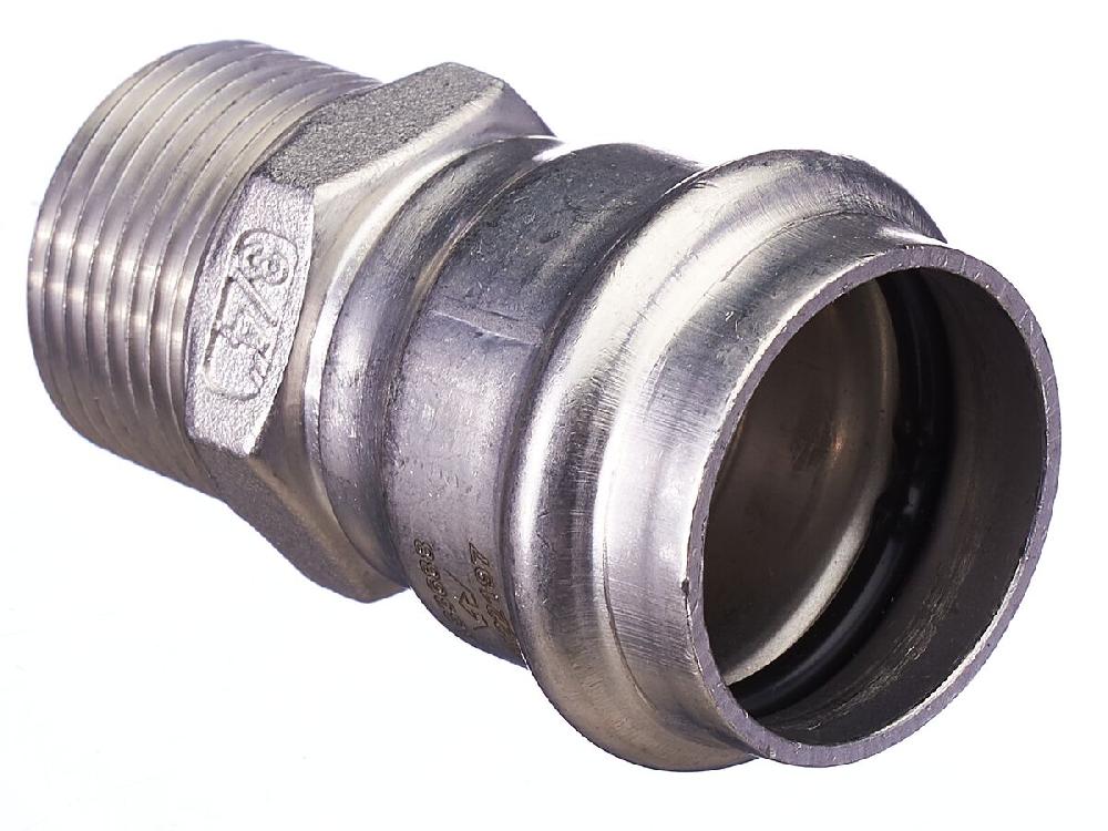 reece B-Press Stainless Steel Male Straight Connector 28mm x 20mm