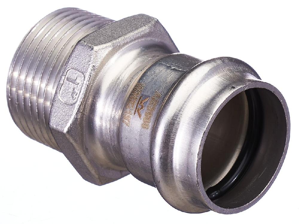 reece B-Press Stainless Steel Male Straight Connector 28mm x 25mm