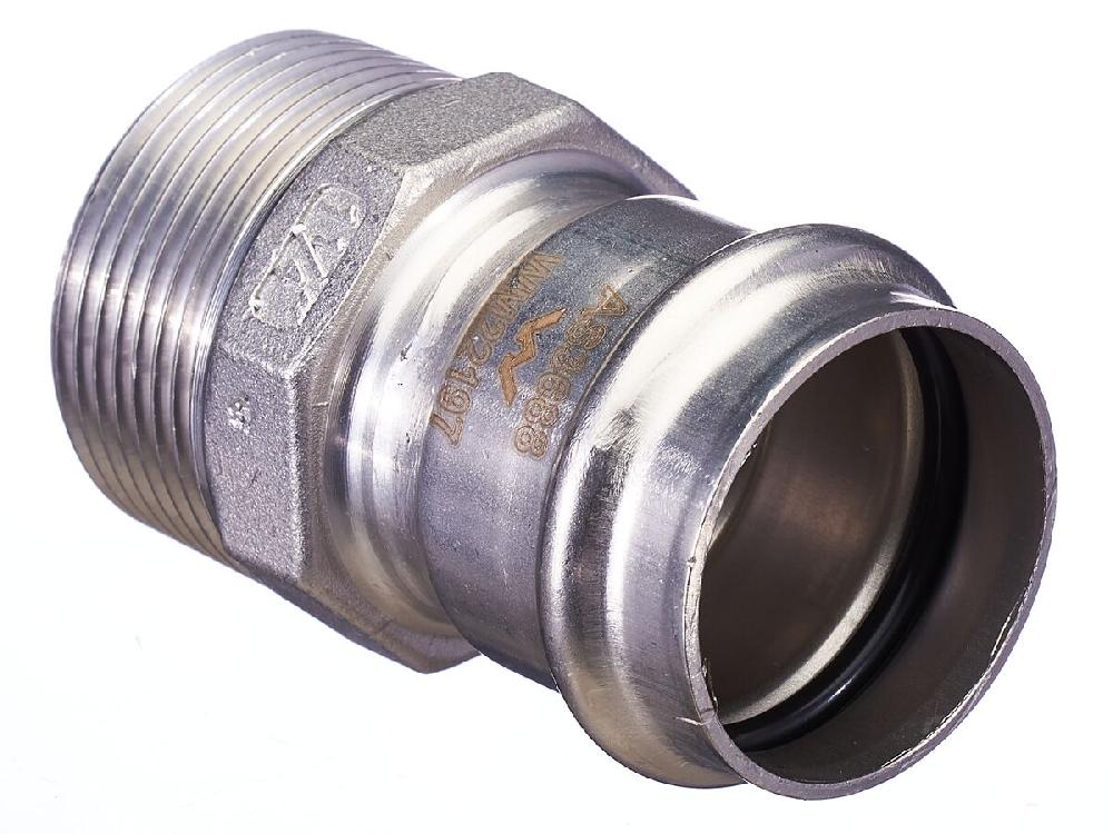 reece B-Press Stainless Steel Male Straight Connector 35mm x 32mm