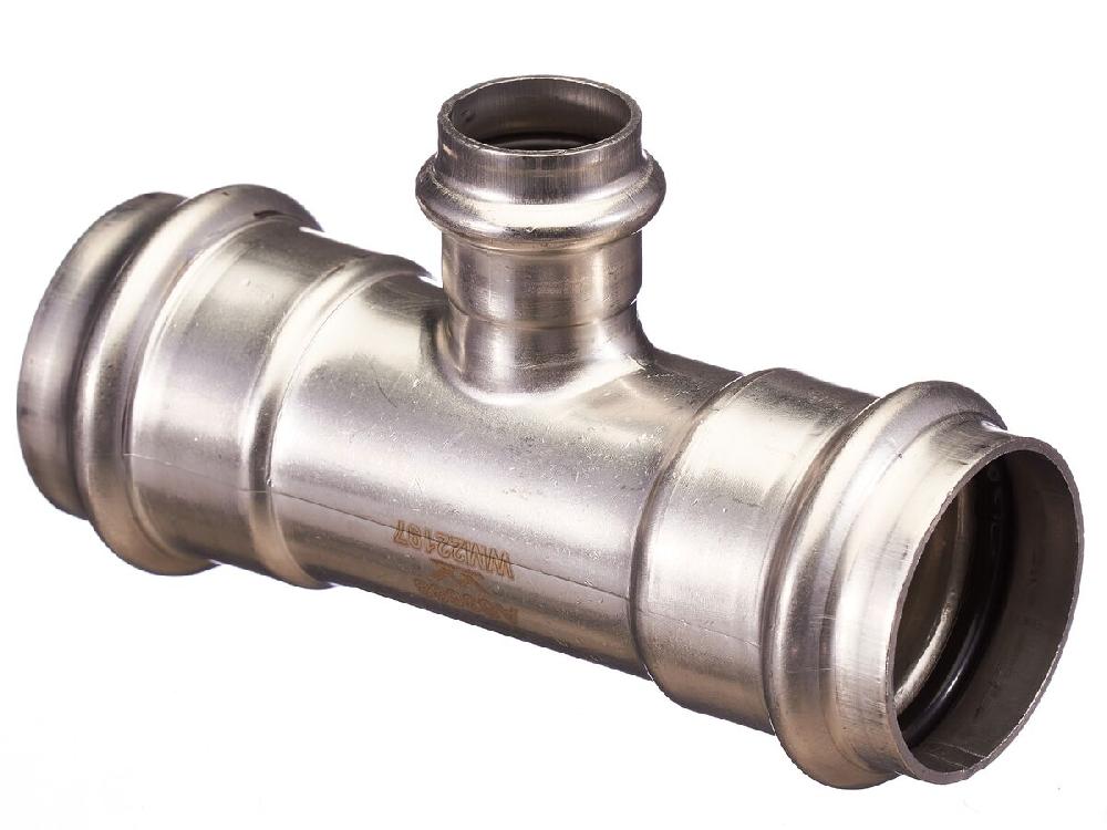 reece B-Press Stainless Steel Reducing Tee 42mm x (22mm) x 42mm