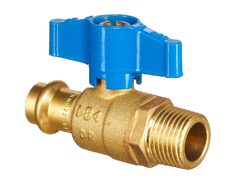 reece B-Press Water Ball Valve w/ T-Handle 15mm Copper x 15mm Male BSP