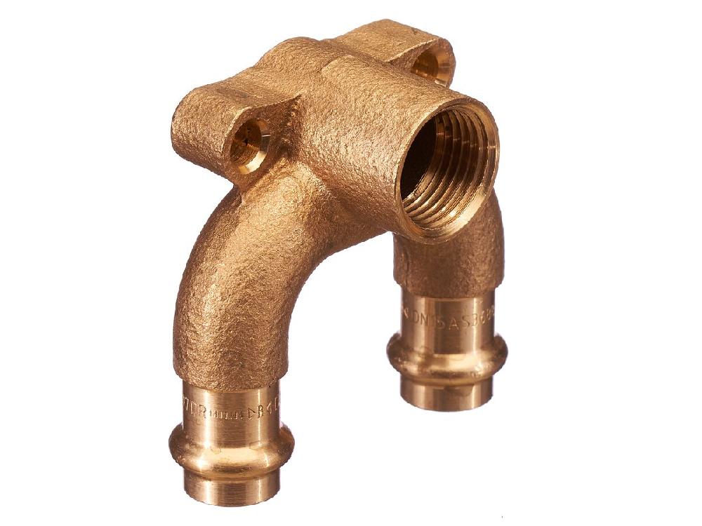 reece B-Press Water Looped Wall Plate Female Elbow 15mm x 15mm BSPF