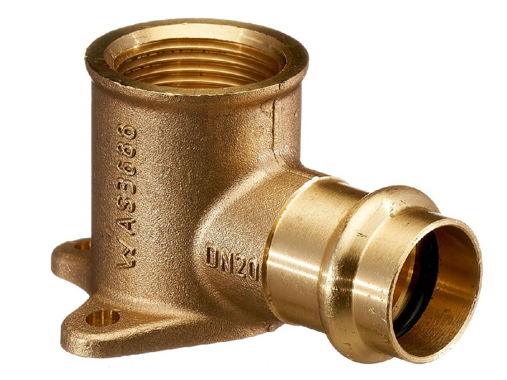 reece B-Press Water Wall Plate Elbow 20mm x 20mm BSPF
