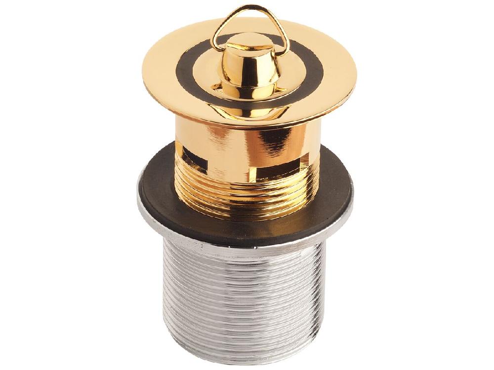 reece Base 32mm/40mm x 80mm Plug & Waste with Overflow Brass Gold