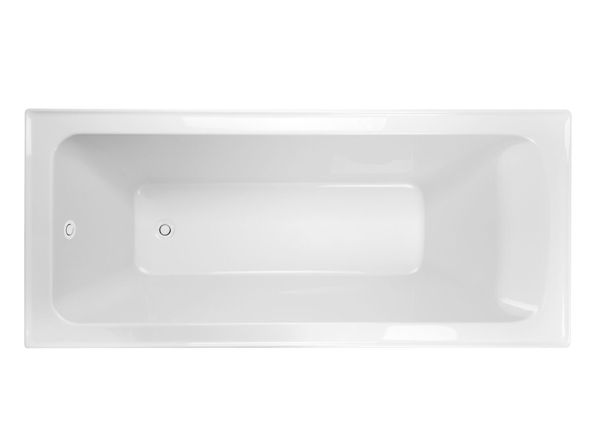 reece Base Acrylic Inset Bath 1520 x 715 x 380mm with Overflow Gloss White