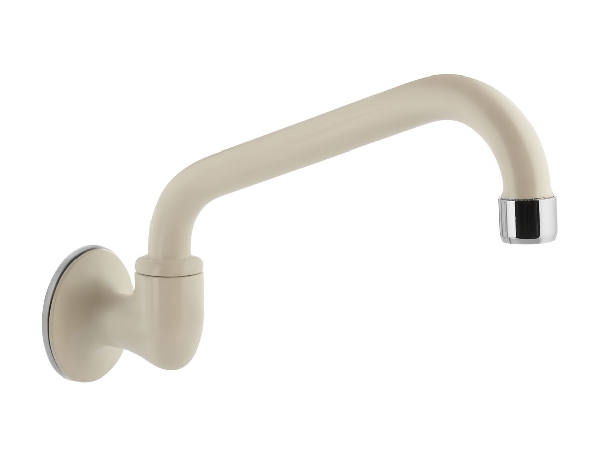 reece Base/Bristol Wall Swivel Outlet Ivory/Chrome (4 Star)