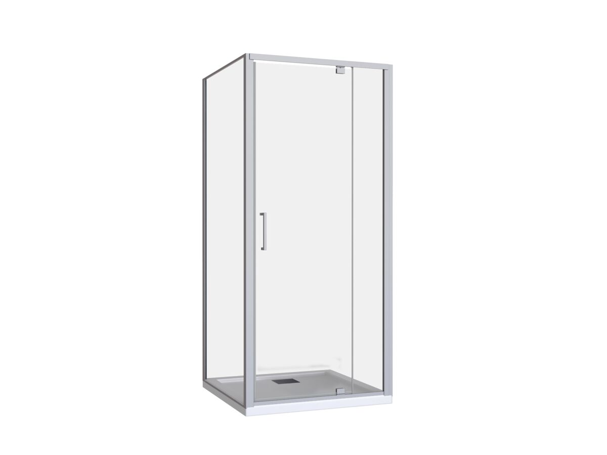 reece Base MK2 Shower Screen & Shower Base with Rear Outlet 900mm x 900mm Chrome