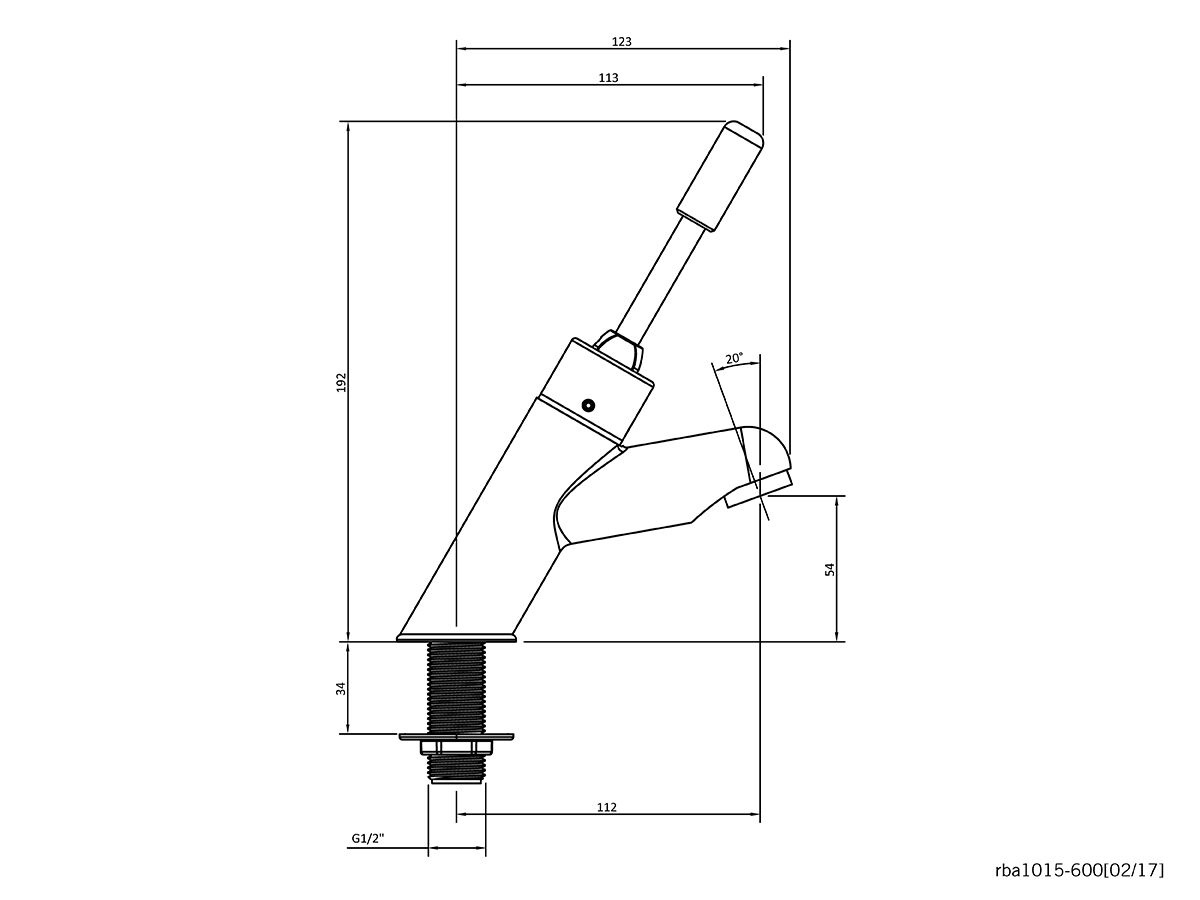Reece Benefit Heavy Duty Self Closing Tap Chrome (6 Star)
