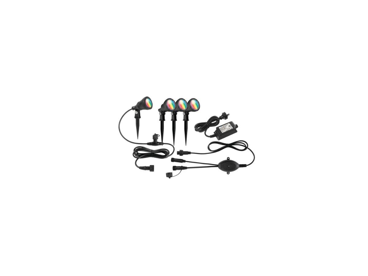 reece Brilliant Smart Wifi Botanic RGB Garden Light Kit (4 Pack) - Black