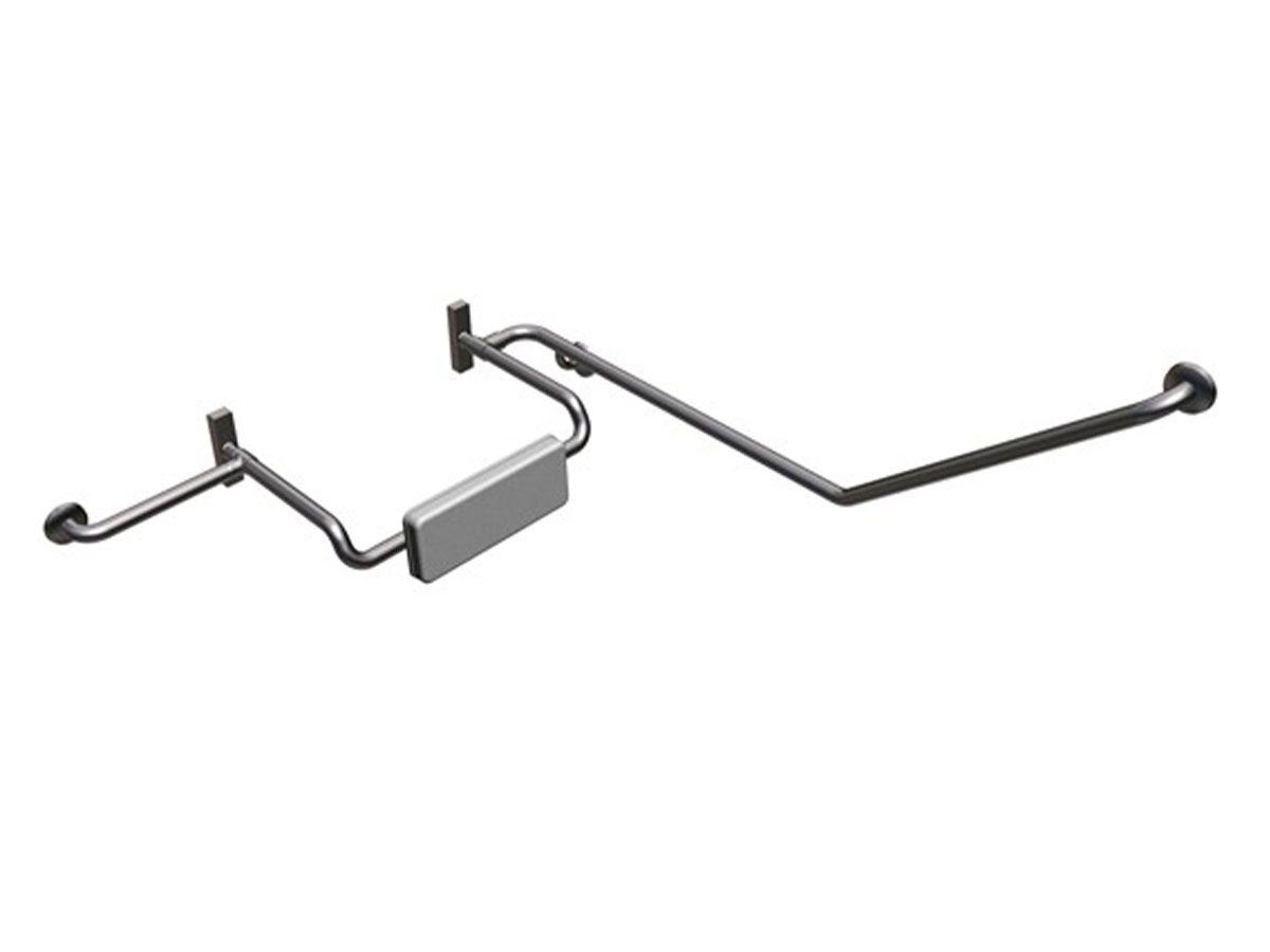 reece Britex Adjustable Polyurethane Back Rest with Combination Left Hand Rail 40 Degree Angled