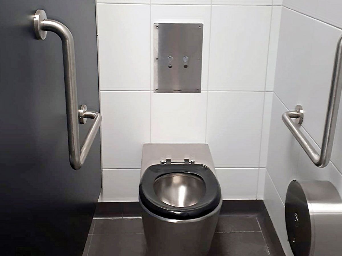 Reece Britex Centurian Ambulant Pan P Trap Stainless Steel (4 Star)