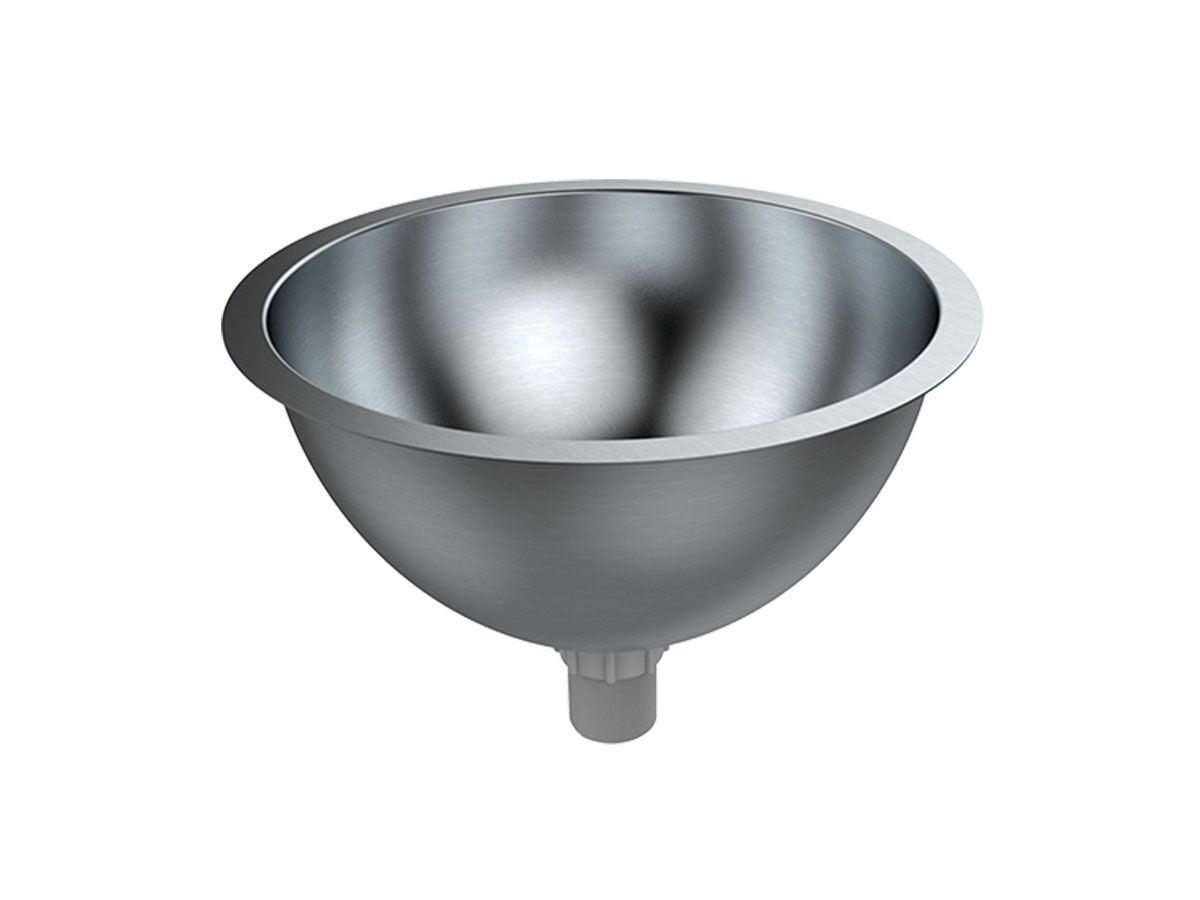 reece Britex Hemi Stainless Steel Hand Basin Inset 340 Stainless Steel
