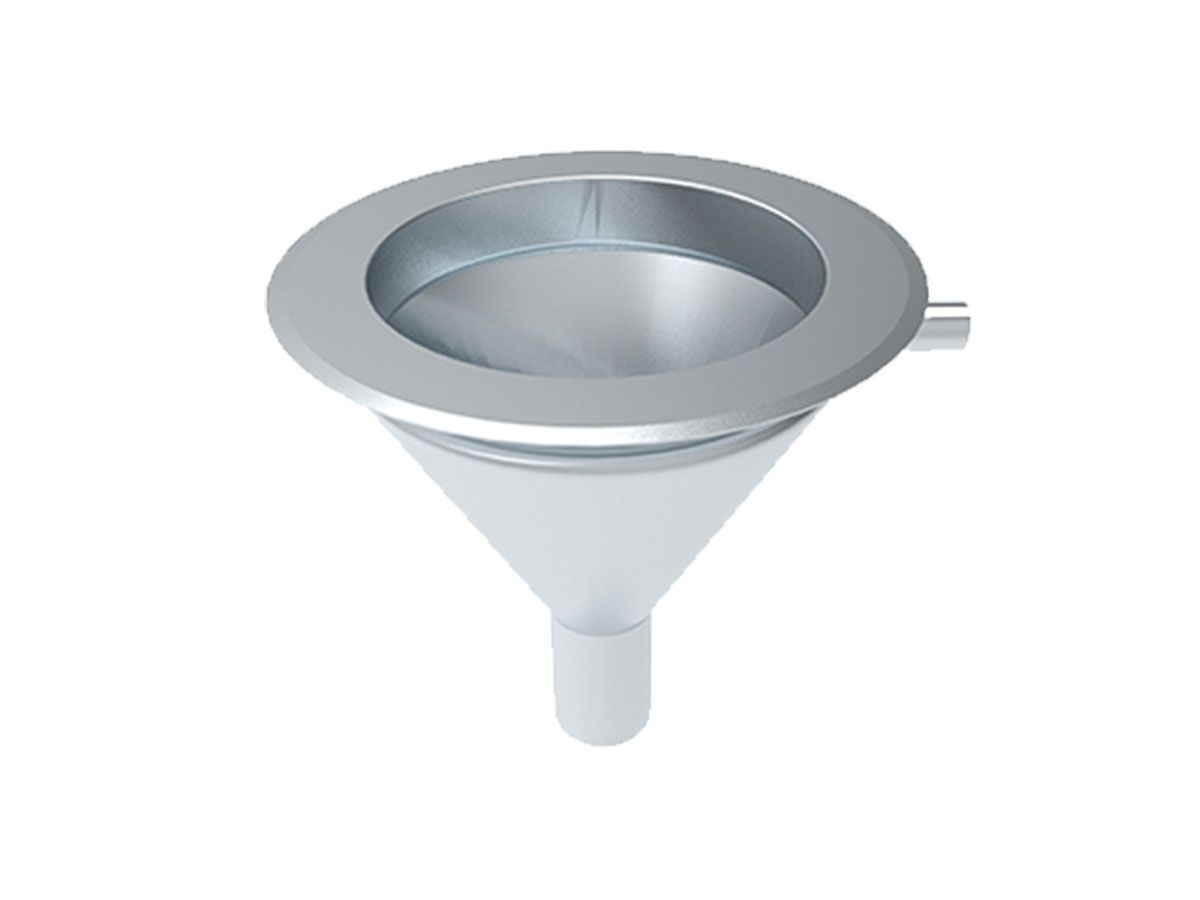 reece Britex Stainless Steel Inset Flushing Spittoon/Sink - Conical Bowl