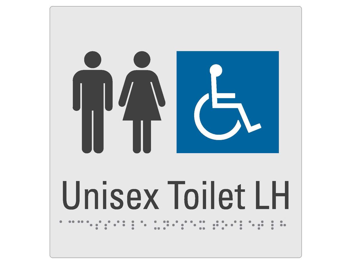 reece Budget Unisex Accessible Tactile Sign Left Handed