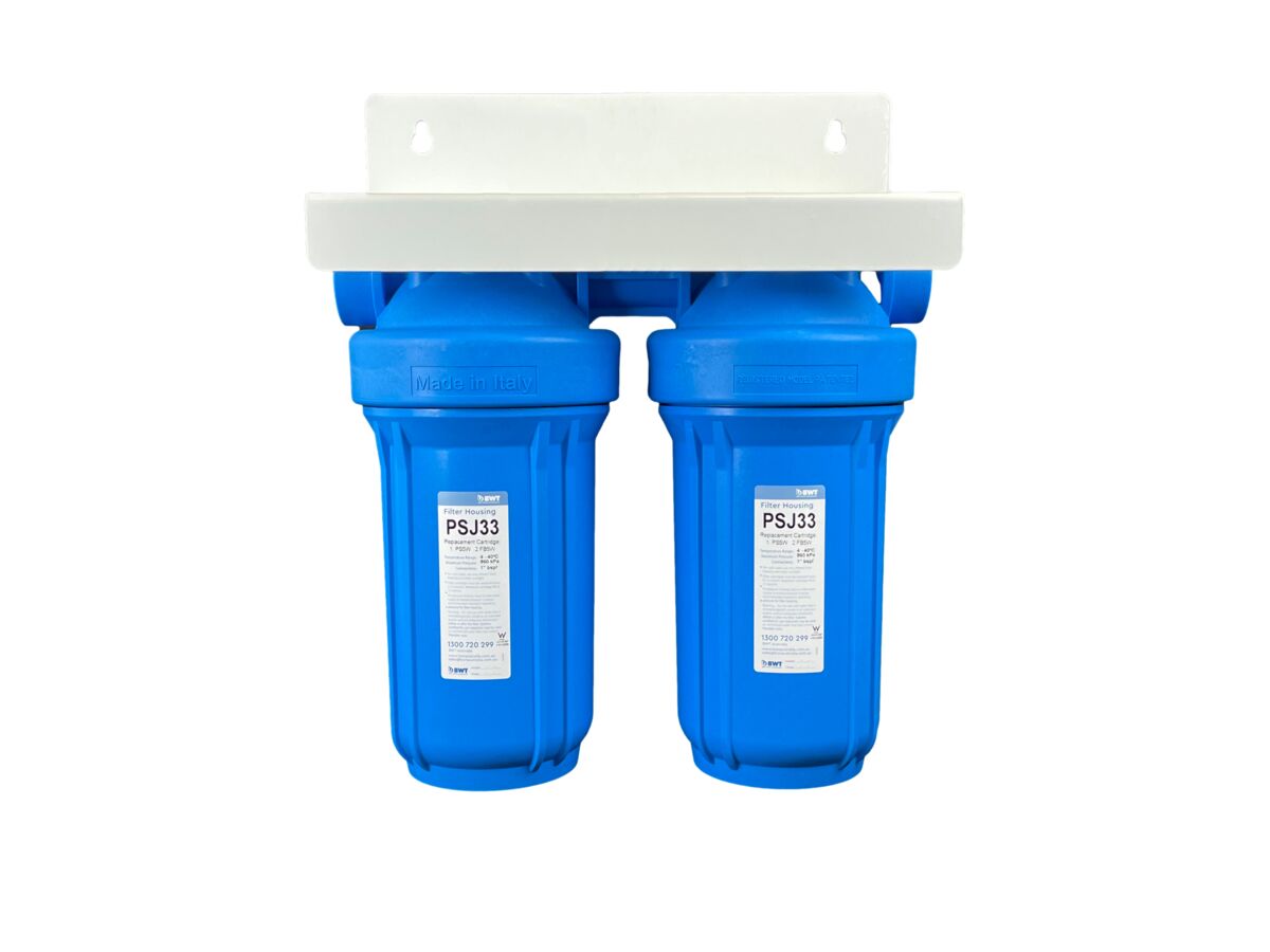 reece BWT Twin 10" Jumbo Housing without Cartridge suitable for two 10" Jumbo Cartridges