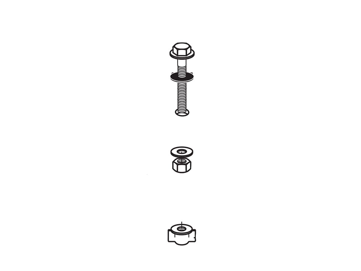reece Caroma Caravelle Close Coupled Cistern to Pan Fixing Kit reece Caroma Caravelle Close Coupled Cistern to Pan Fixing Kit