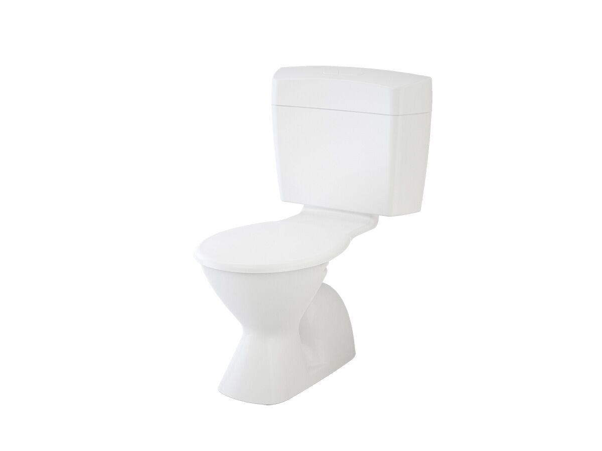 Reece Caroma Concorde Concealed Uniset II P Trap Toilet Suite White (4 Star)