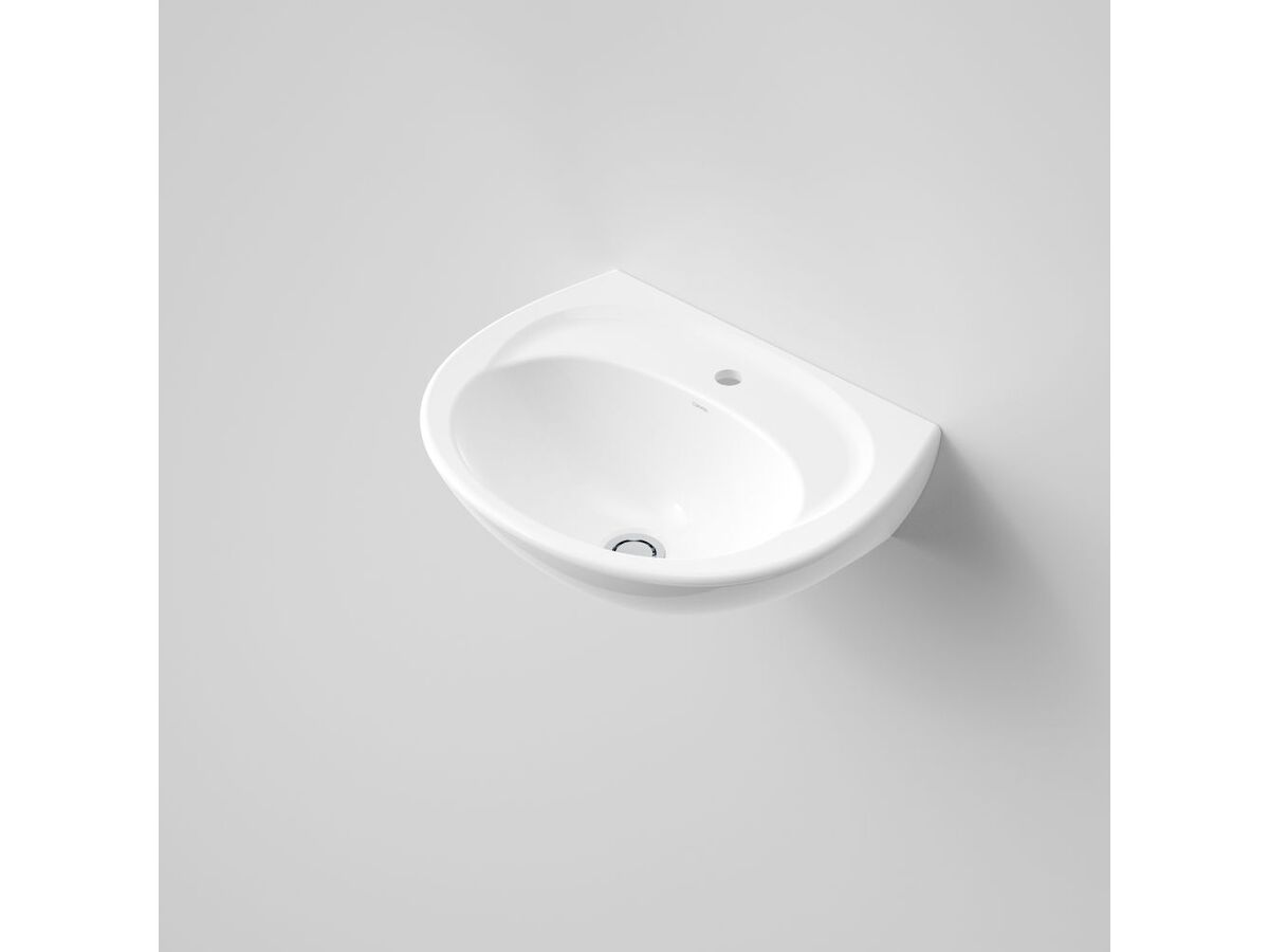 Reece Caroma Concorde Wall Basin 1 Taphole 500mm White