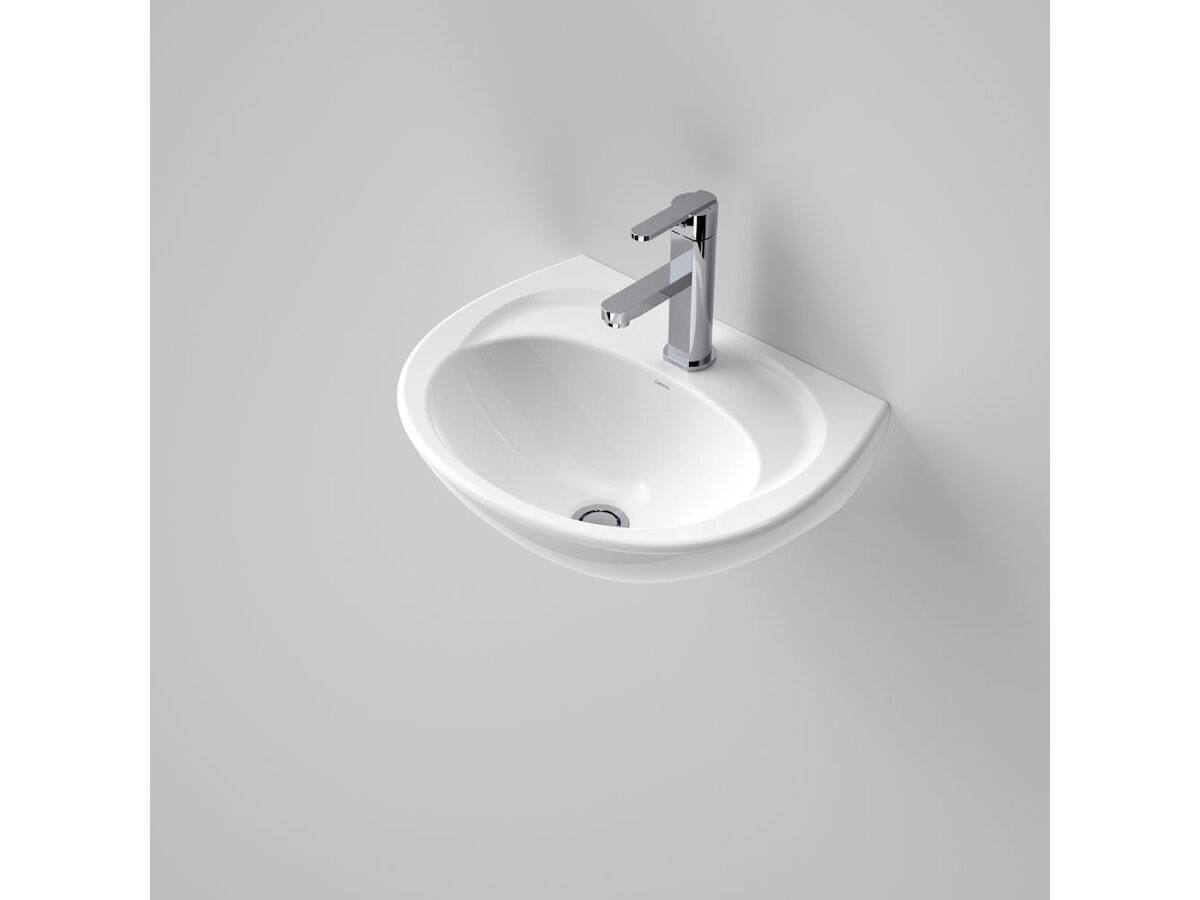 reece Caroma Concorde Wall Basin 1 Taphole 500mm White