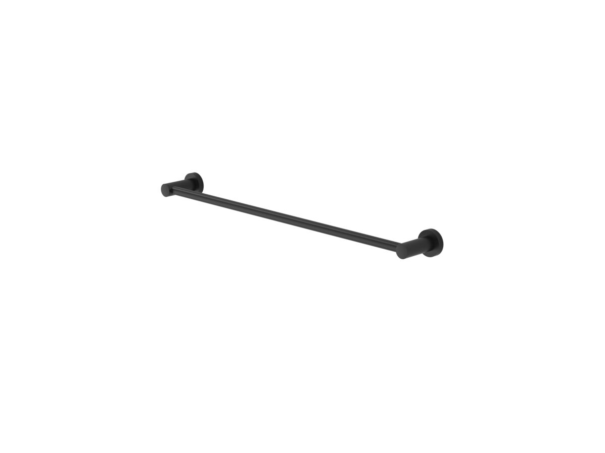 reece Caroma Cosmo 600 Single Towel Rail (Metal) Black