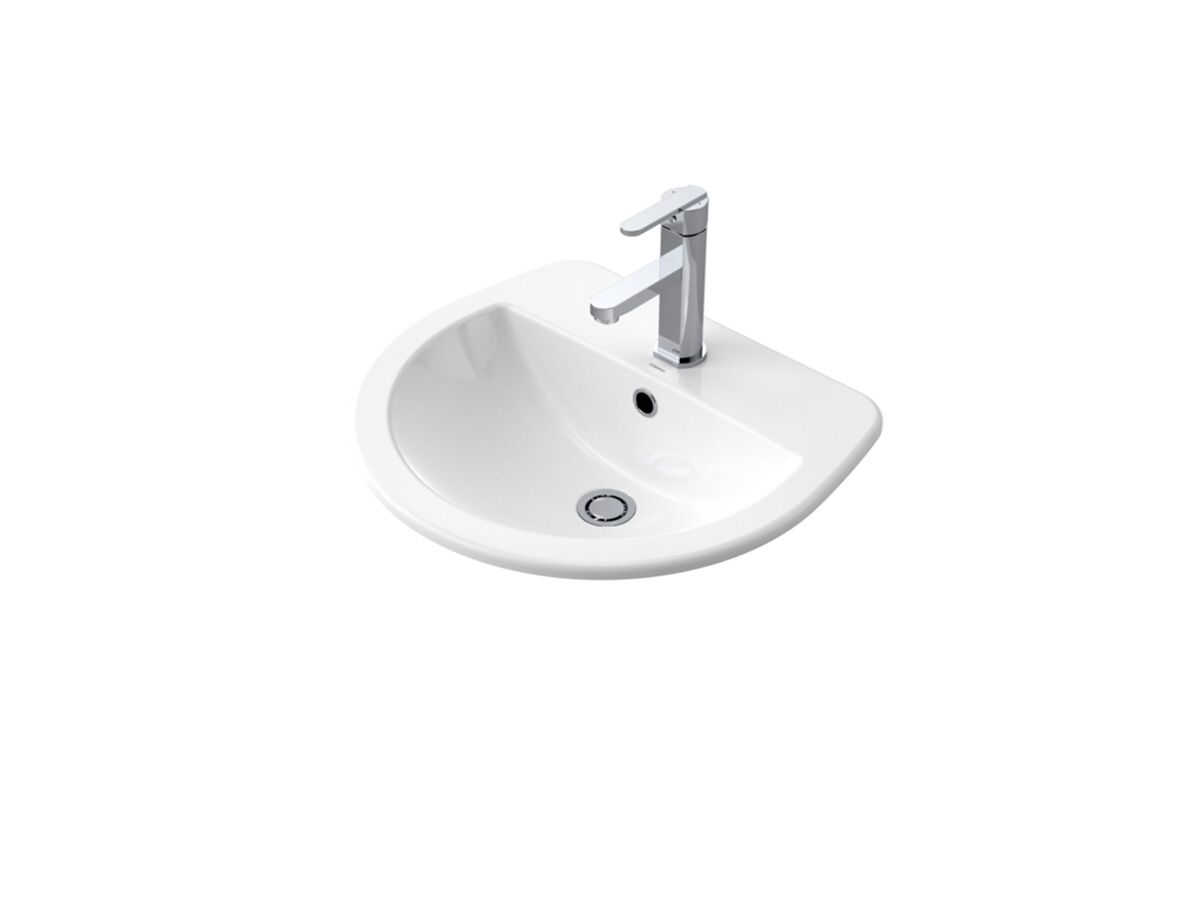 reece Caroma Cosmo Vanity Basin 1 Taphole 500 x 440mm White