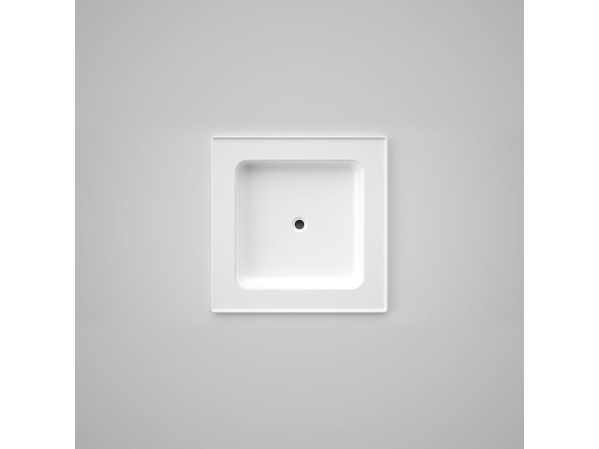 reece Caroma Dolphin Pressed Steel Shower Base Pln 915mm x 915mm White