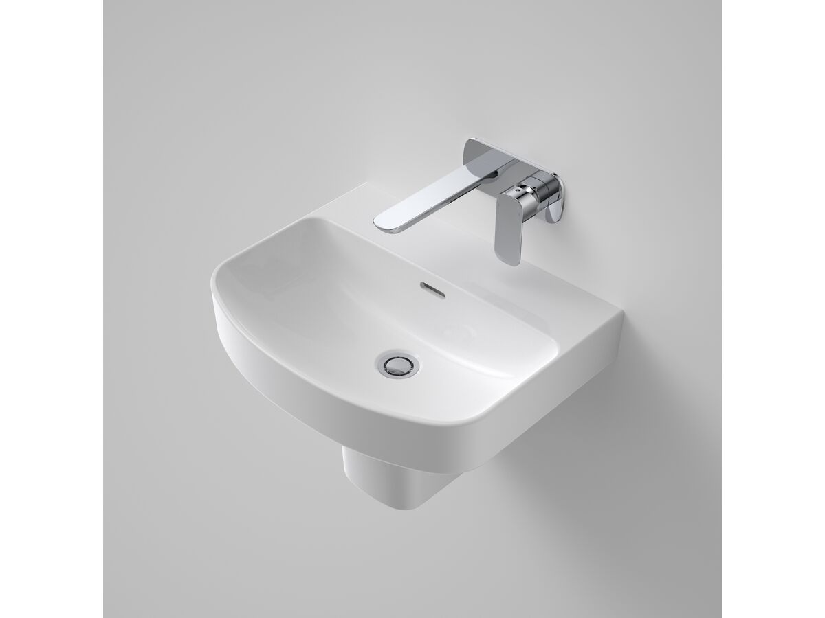 Reece Caroma Forma 500mm Wall Basin No Taphole With Overflow