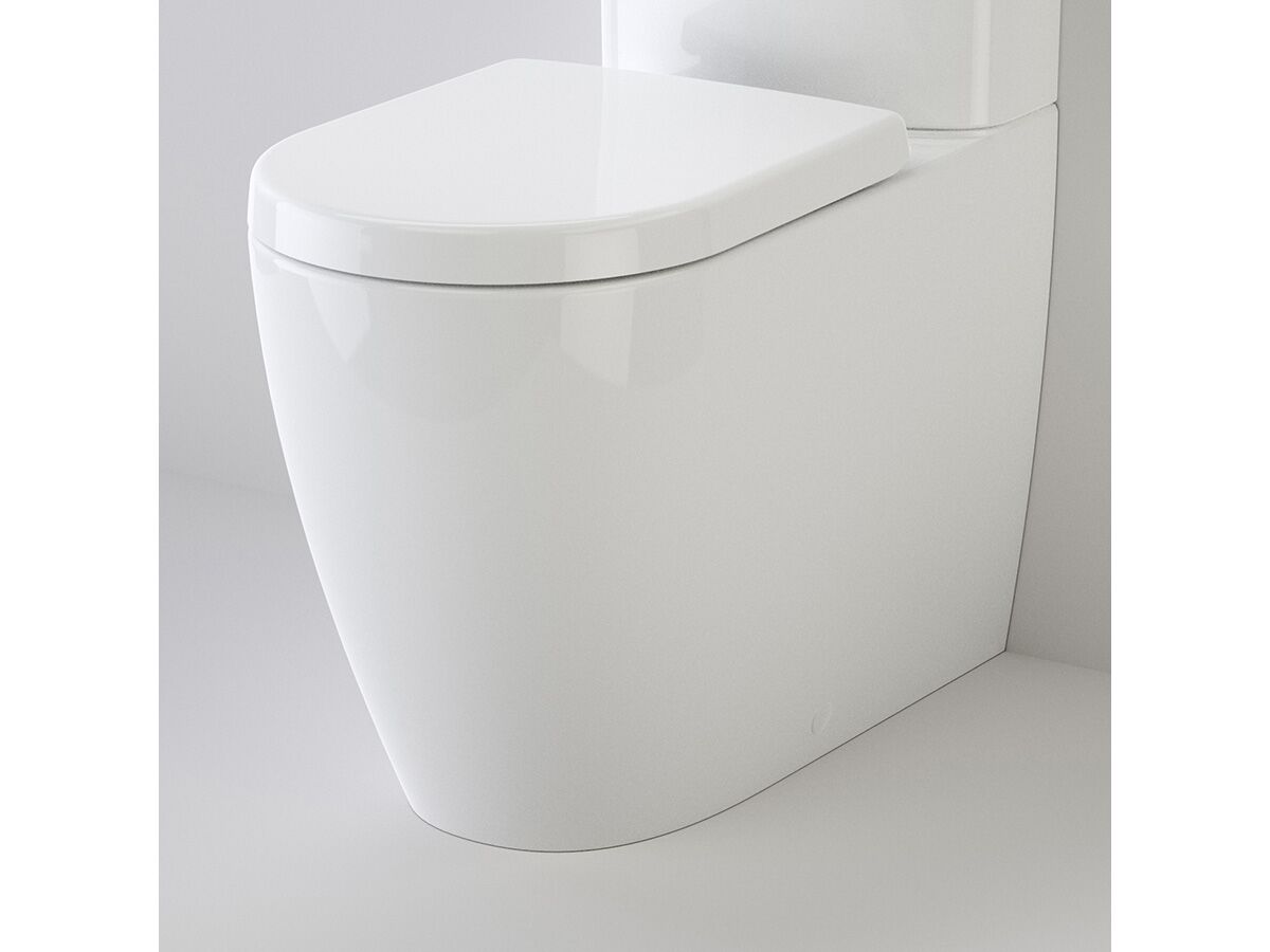 reece Caroma Forma Cleanflush Close Coupled Back to Wall Back Inlet Pan ONLY White (4 Star)