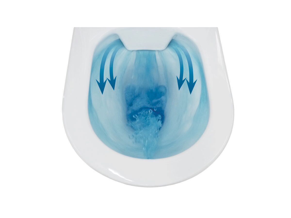 Reece Caroma Forma Close Coupled Back To Wall Bottom Inlet Over Height Rimless Toilet Suite With Soft Close Quick Release Seat White (4 Star)
