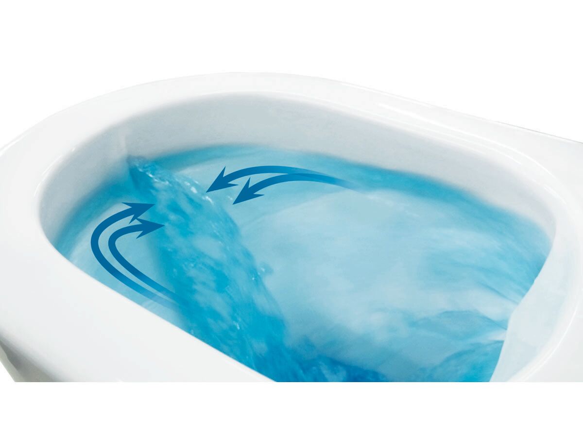 Reece Caroma Forma Close Coupled Back To Wall Bottom Inlet Over Height Rimless Toilet Suite With Soft Close Quick Release Seat White (4 Star)
