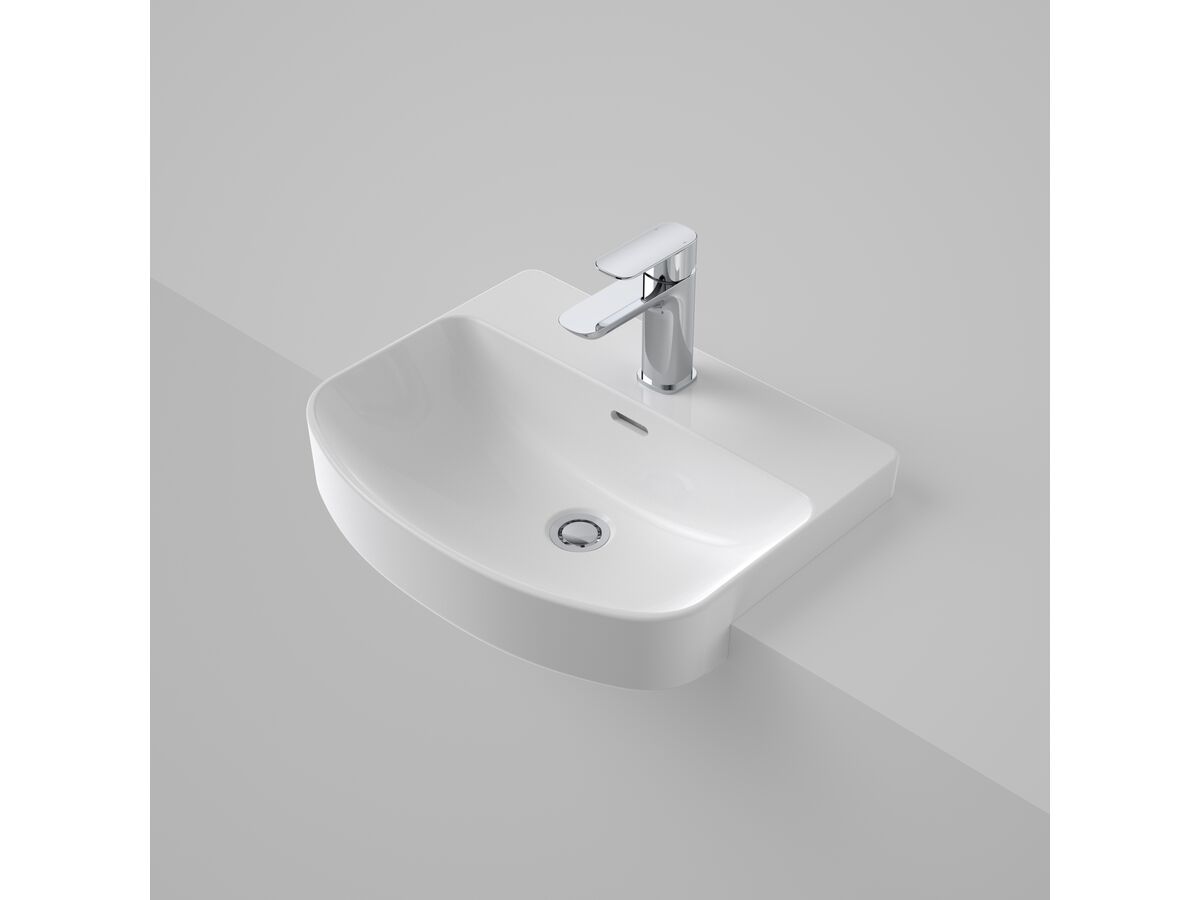 Reece Caroma Forma Semi Recessed Basin 1 Taphole With Overflow