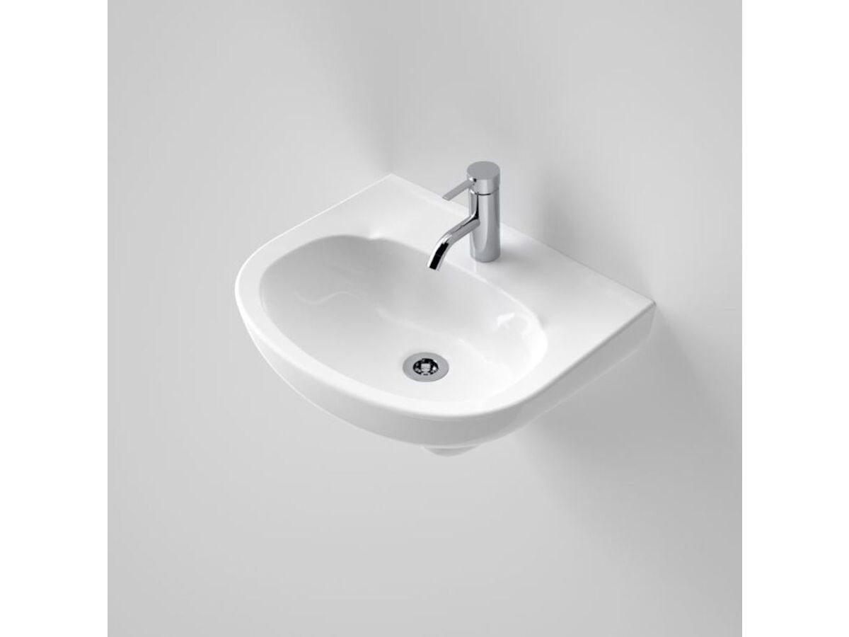 reece Caroma Integra Wall Basin 1 Taphole 500 x 430mm White reece Caroma Integra Wall Basin 1 Taphole 500 x 430mm White