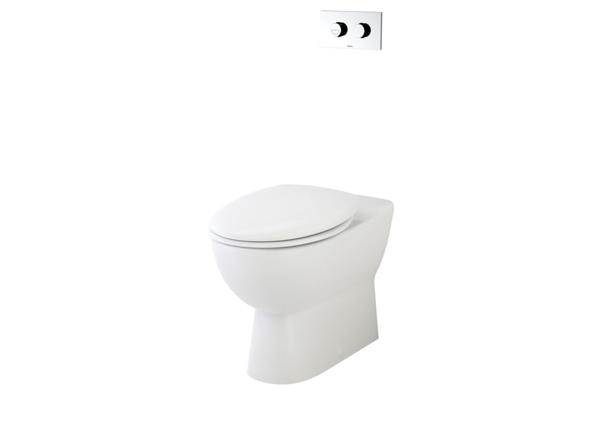 reece Caroma Leda Care Invisi II Wall Faced Toilet Suite with Caravelle Double Flap Seat White (4 Star) reece Caroma Leda Care Invisi II Wall Faced Toilet Suite with Caravelle Double Flap Seat White (4 Star)