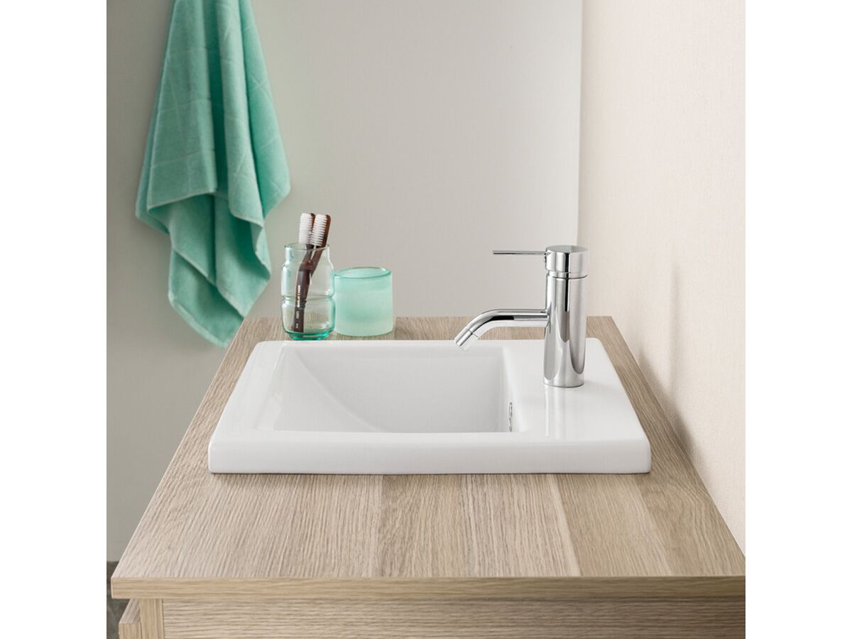 Reece Caroma Liano Vanity Basin 415mm 1 Taphole White