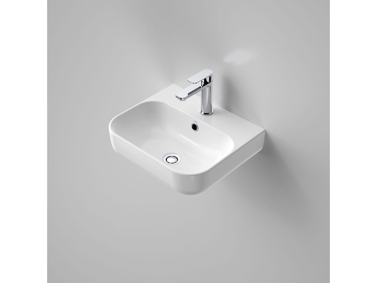 reece Caroma Luna Wall Basin 1 Taphole Overflow White reece Caroma Luna Wall Basin 1 Taphole Overflow White