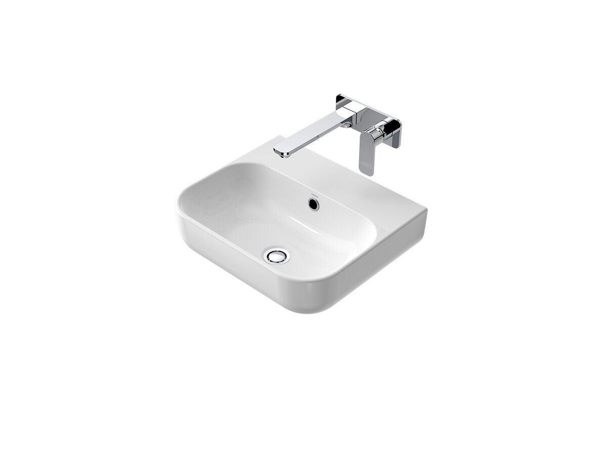 reece Caroma Luna Wall Basin No Taphole Overflow White reece Caroma Luna Wall Basin No Taphole Overflow White