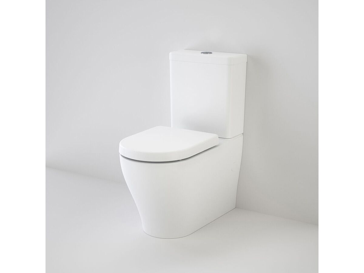 reece Caroma Luna Wall Faced Close Coupled Bottom Inlet Toilet Suite Soft Close Seat White (4 Star)