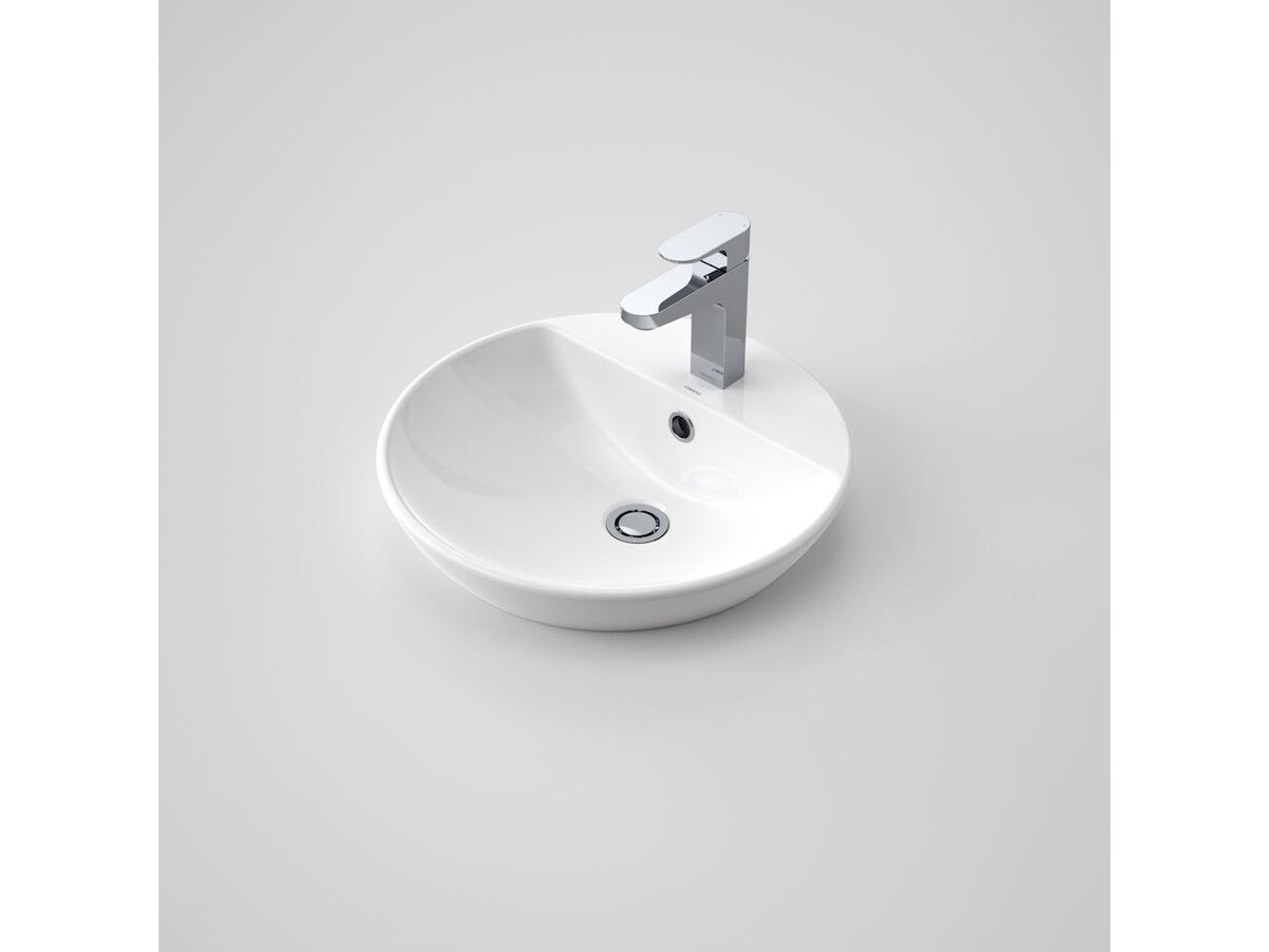 Reece Caroma Orbis Inset Basin With Overflow 1 Taphole White