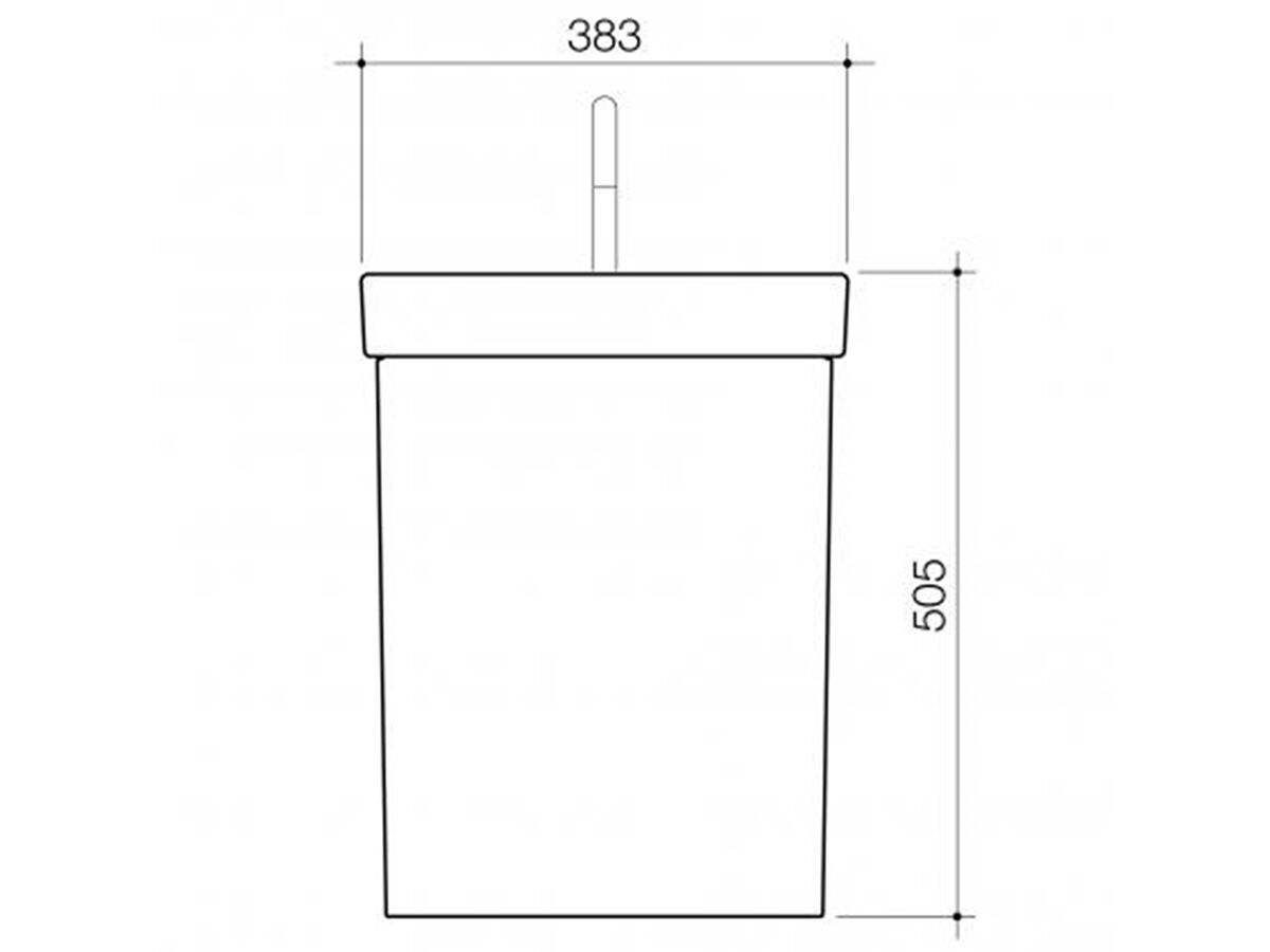 Reece Caroma Profile Hand Basin Close Coupled Right Hand Cistern White (5 Star)