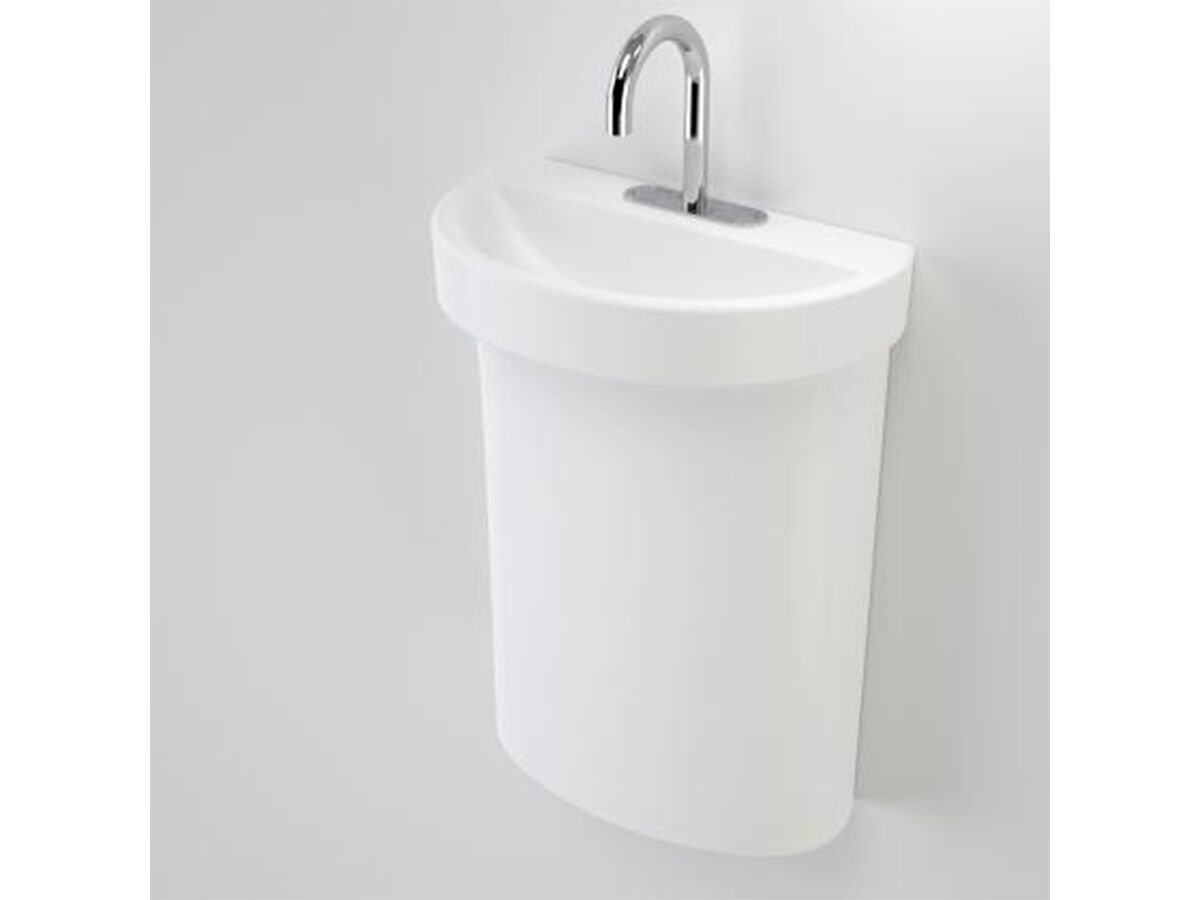 reece Caroma Profile Hand Basin Close Coupled Right Hand Cistern White (5 Star)