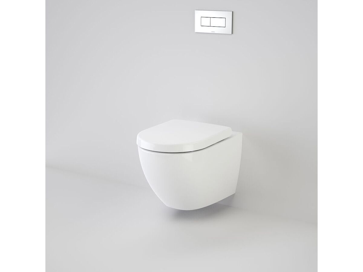 reece Caroma Urbane Invisi Wall Hung Toilet Suite with Arc Soft Close Seat White (4 Star)