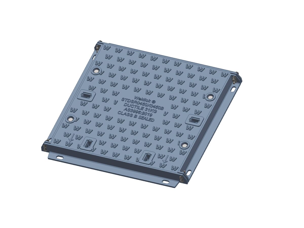 reece Cast Iron Cover/Frame 450mm x 450mm Class B Solid Top