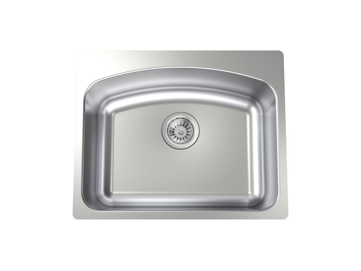 reece Clark Edgeline MKII Laundry Trough 42 Litre No Taphole Stainless Steel