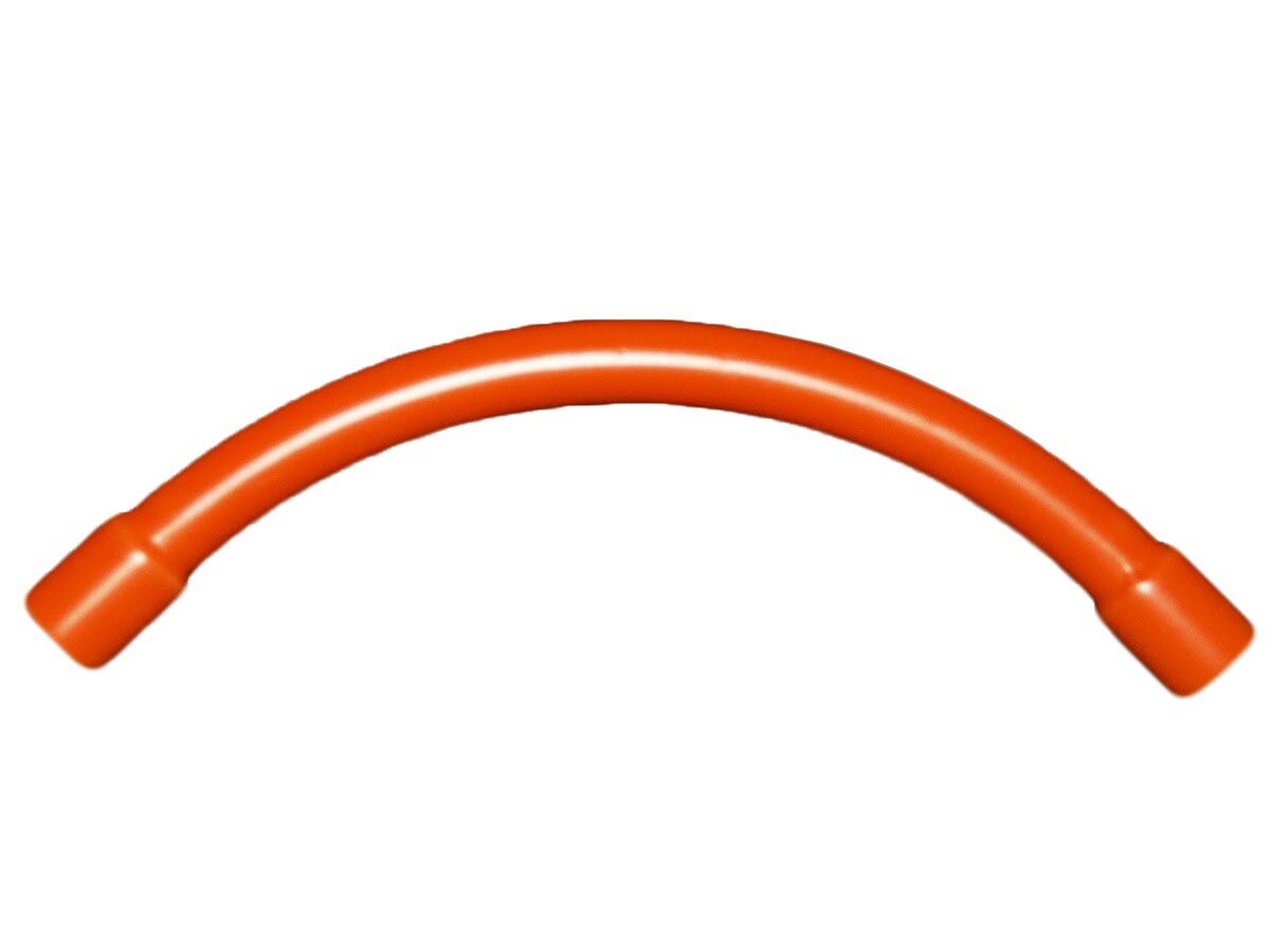 reece Conduit Bend 20mm x 90 Degree 150 Radius Heavy Duty Orange Solid