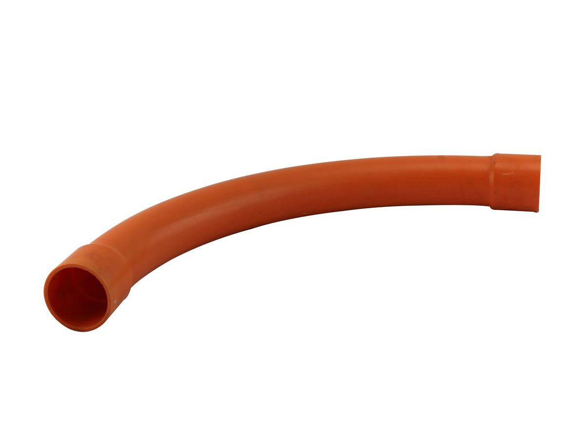 reece Conduit Bend 80mm x 45 Degree 600 Radius Heavy Duty Orange SC